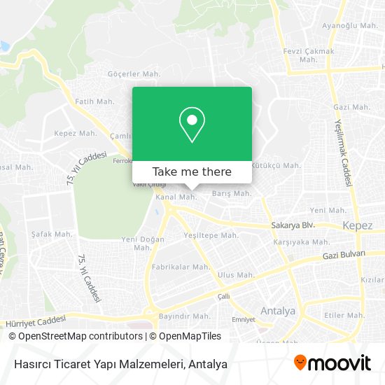 Hasırcı Ticaret Yapı Malzemeleri map
