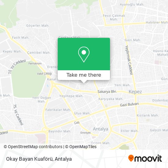 Okay Bayan Kuaförü map