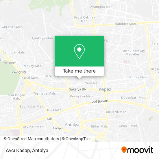 Avcı Kasap map