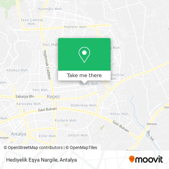 Hediyelik Eşya Nargile map