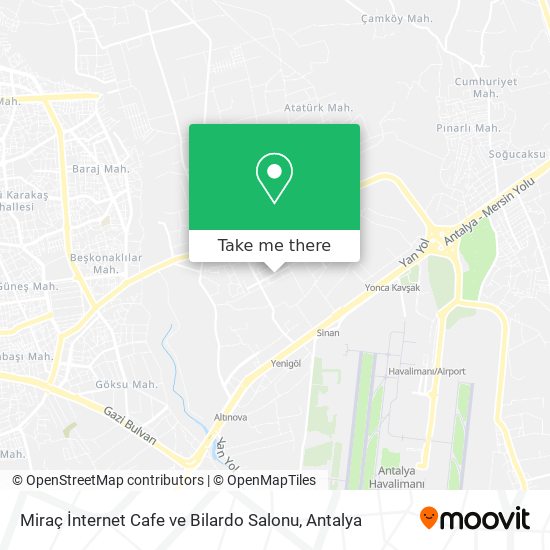Miraç İnternet Cafe ve Bilardo Salonu map