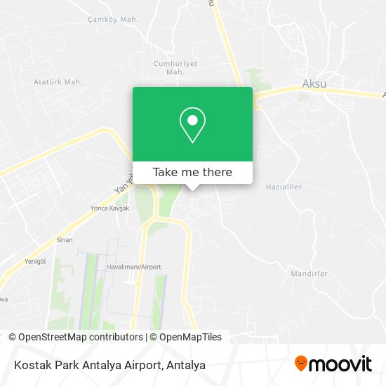 Kostak Park Antalya Airport map