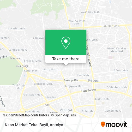 Kaan Market Tekel Bayii map