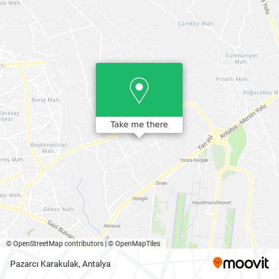 Pazarcı Karakulak map