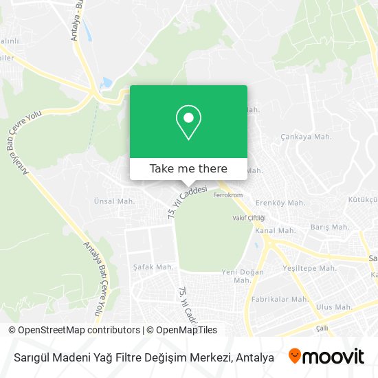 Sarıgül Madeni Yağ Filtre Değişim Merkezi map