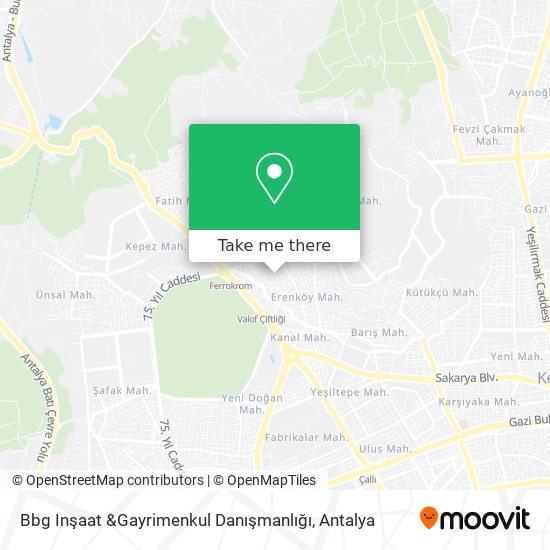 Bbg Inşaat &Gayrimenkul Danışmanlığı map