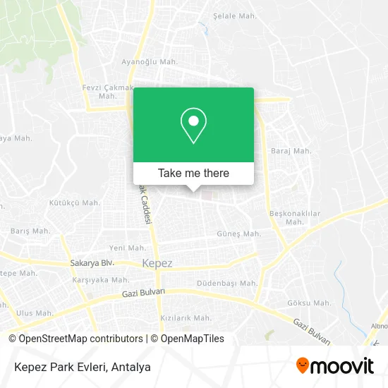 Kepez Park Evleri map