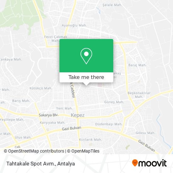 Tahtakale Spot Avm. map