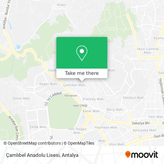 Çamlıbel Anadolu Lisesi map