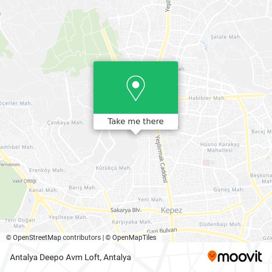 Antalya Deepo Avm Loft map
