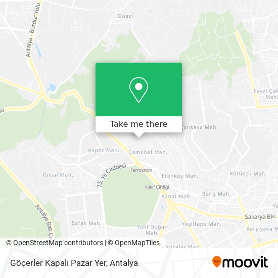 Göçerler Kapalı Pazar Yer map