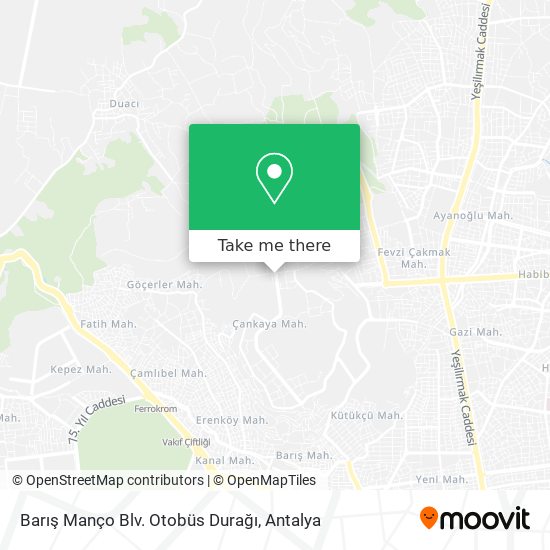 Barış Manço Blv. Otobüs Durağı map