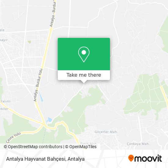 Antalya Hayvanat Bahçesi map