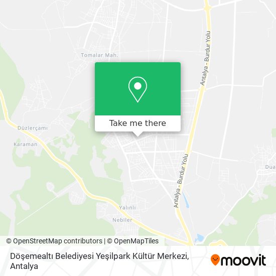 Döşemealtı Belediyesi Yeşilpark Kültür Merkezi map