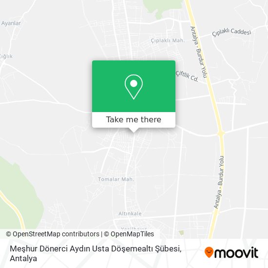 Meşhur Dönerci Aydın Usta Döşemealtı Şübesi map