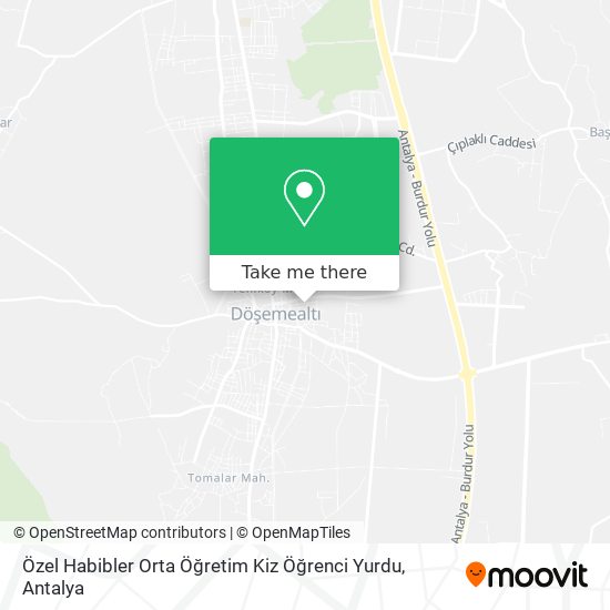 Özel Habibler Orta Öğretim Kiz Öğrenci Yurdu map