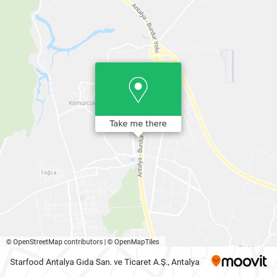 Starfood Antalya Gıda San. ve Ticaret A.Ş. map