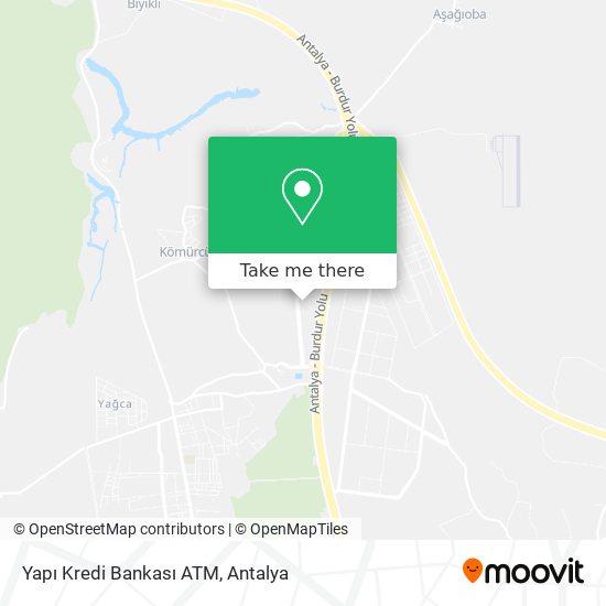 Yapı Kredi Bankası ATM map