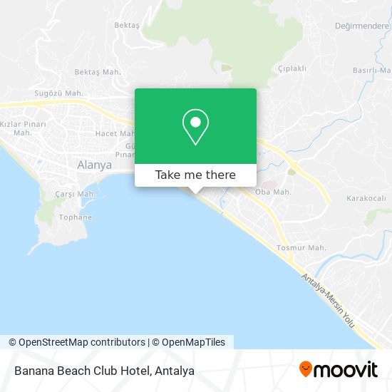 Banana Beach Club Hotel map
