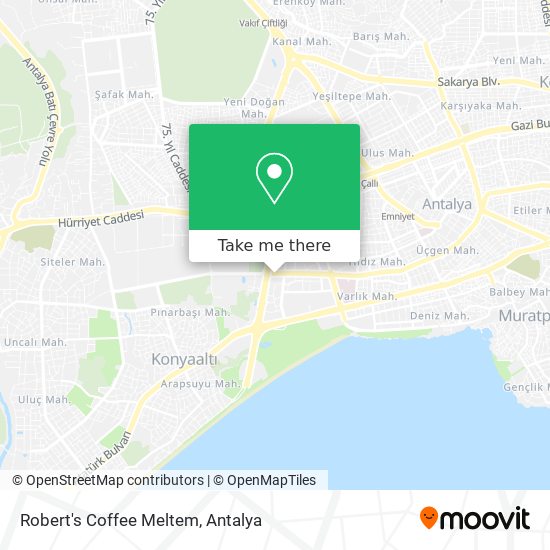 Robert's Coffee Meltem map