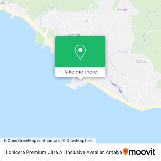 Lonicera Premium Ultra All Inclusive Avsallar map