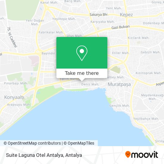 Suite Laguna Otel Antalya map