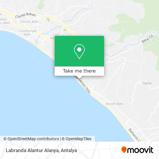 Labranda Alantur Alanya map