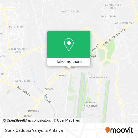Serik Caddesi Yanyolu map