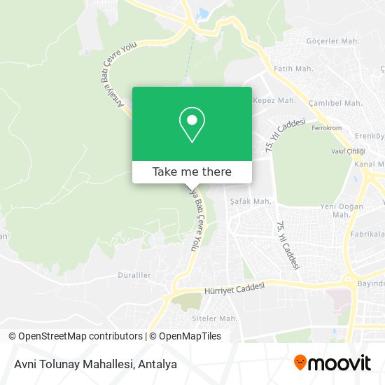 Avni Tolunay Mahallesi map