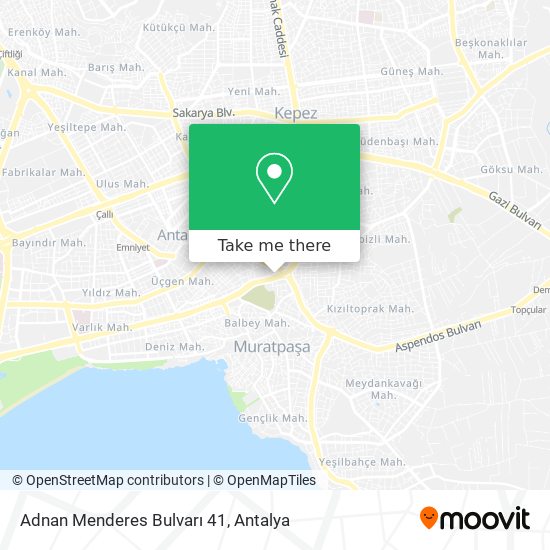 Adnan Menderes Bulvarı 41 map