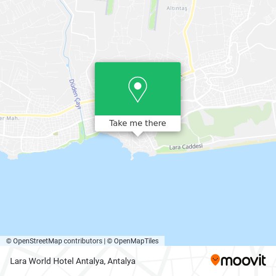 Lara World Hotel Antalya map