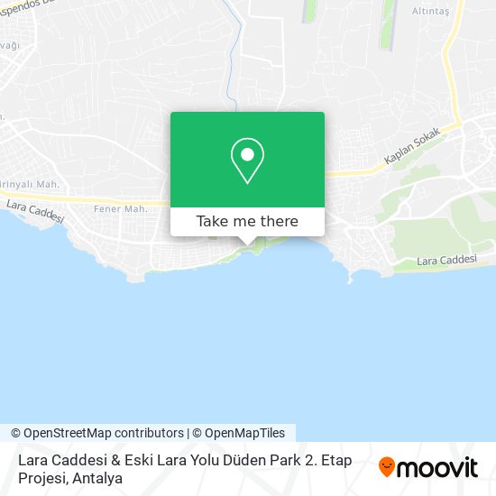 Lara Caddesi & Eski Lara Yolu Düden Park 2. Etap Projesi map