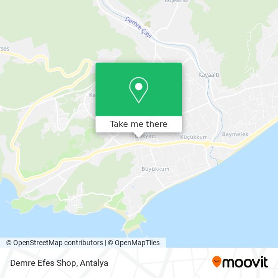 Demre Efes Shop map