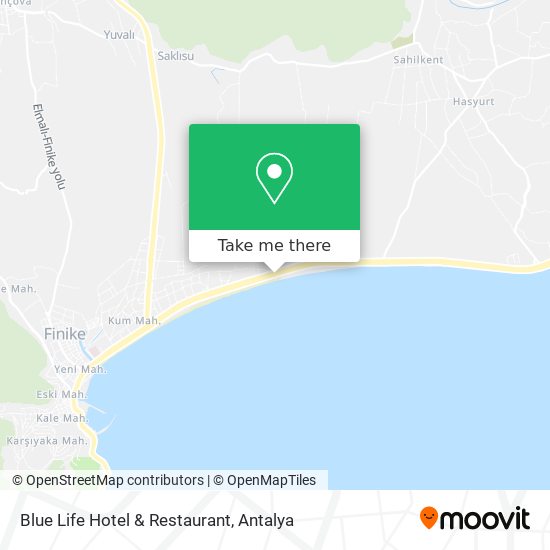 Blue Life Hotel & Restaurant map