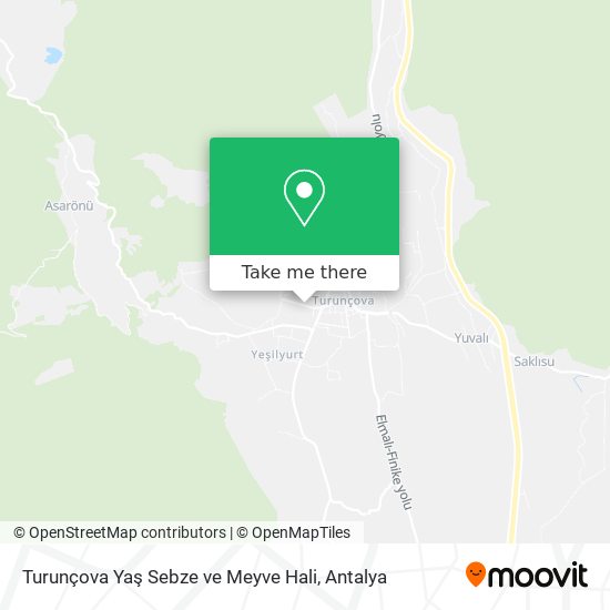 Turunçova Yaş Sebze ve Meyve Hali map