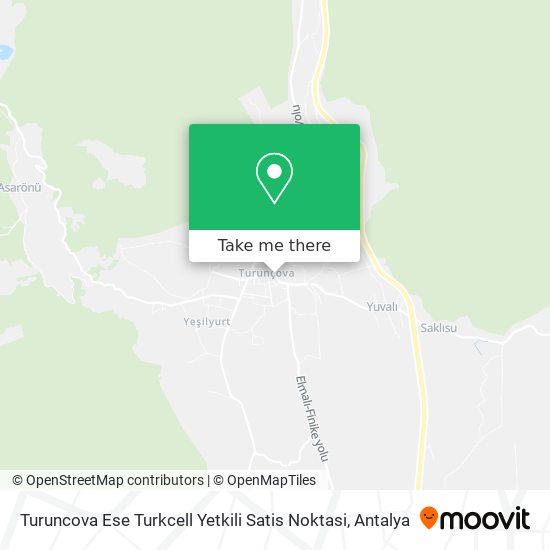 Turuncova Ese Turkcell Yetkili Satis Noktasi map