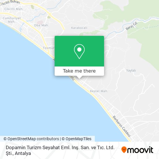 Dopamin Turizm Seyahat Eml. Inş. San. ve Tıc. Ltd. Şti. map