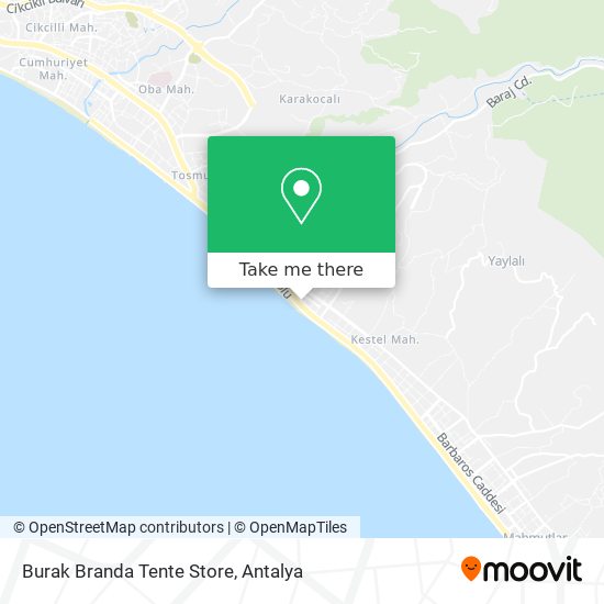 Burak Branda Tente Store map