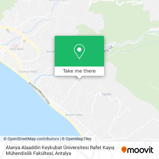 Alanya Alaaddin Keykubat Üniversitesi Rafet Kayış Mühendislik Fakültesi map