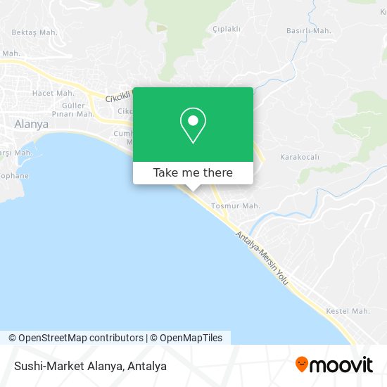 Sushi-Market Alanya map