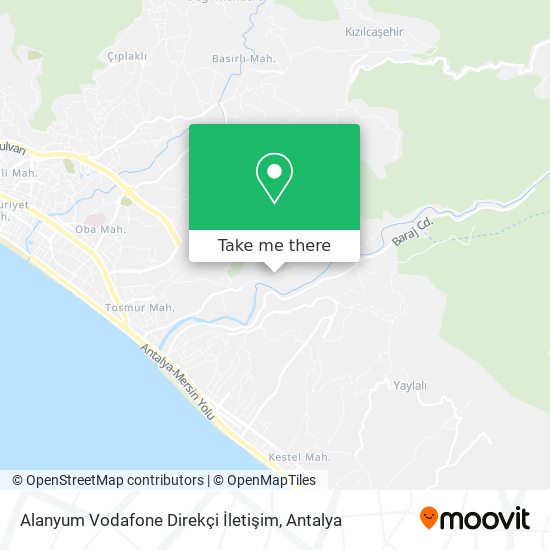 Alanyum Vodafone Direkçi İletişim map