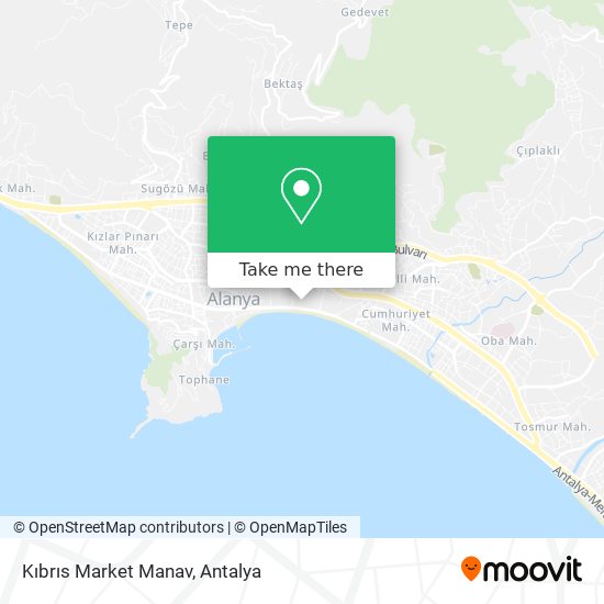 Kıbrıs Market Manav map