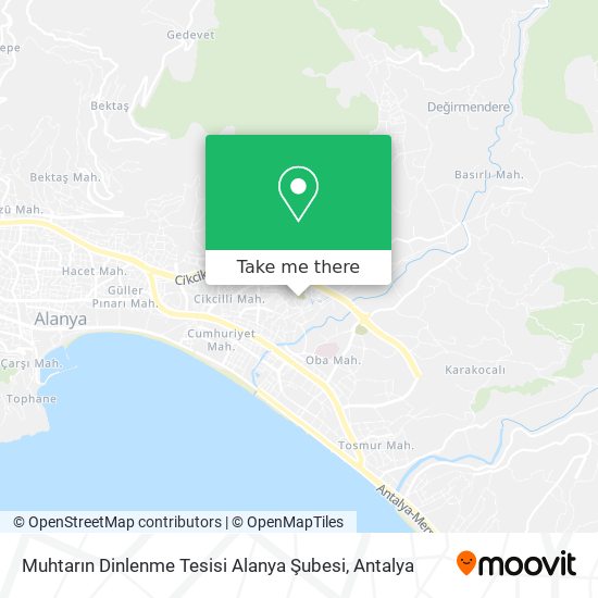 Muhtarın Dinlenme Tesisi Alanya Şubesi map