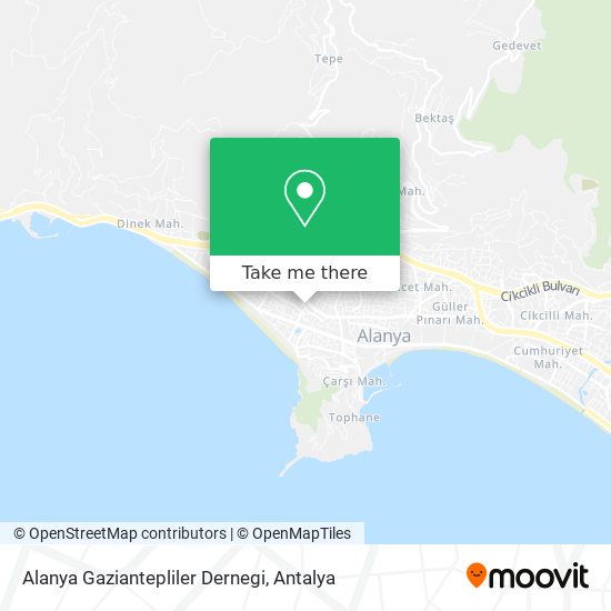 Alanya Gaziantepliler Dernegi map