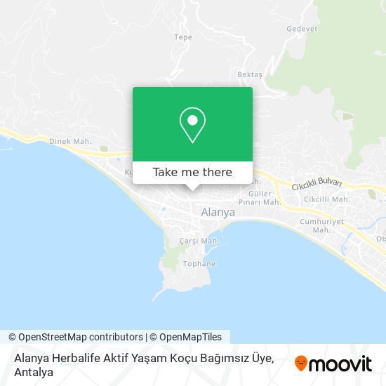 Alanya Herbalife Aktif Yaşam Koçu Bağımsız Üye map