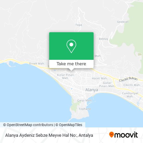 Alanya Aydeniz Sebze Meyve Hal No: map