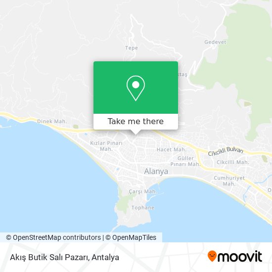 Akış Butik Salı Pazarı map