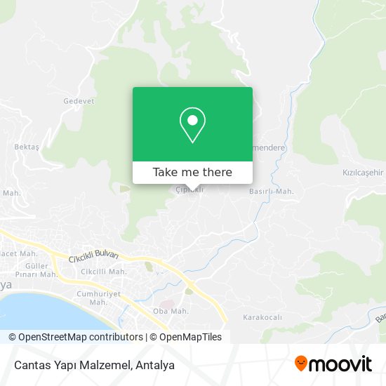 Cantas Yapı Malzemel map