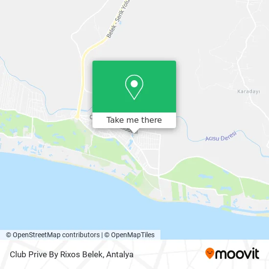 Club Prive By Rixos Belek map