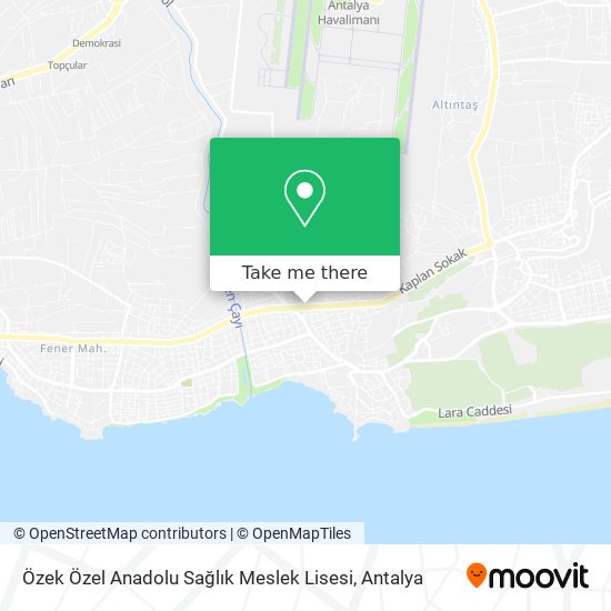 Özek Özel Anadolu Sağlık Meslek Lisesi map